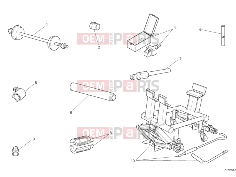 DUCATI 2012 Monster 659 WORKSHOP SERVICE TOOLS, FRAME » FRAME