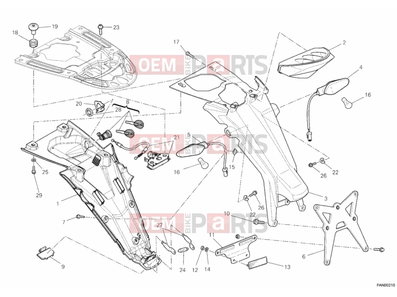 DUCATI 2012 Monster 696 ABS TAILLIGHT » LIGHTING SYSTEM