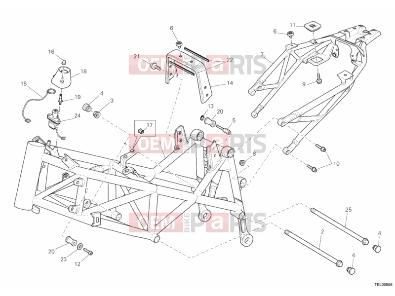 DUCATI 2011 Hypermotard 1100 EVO SP FRAME » FRAME