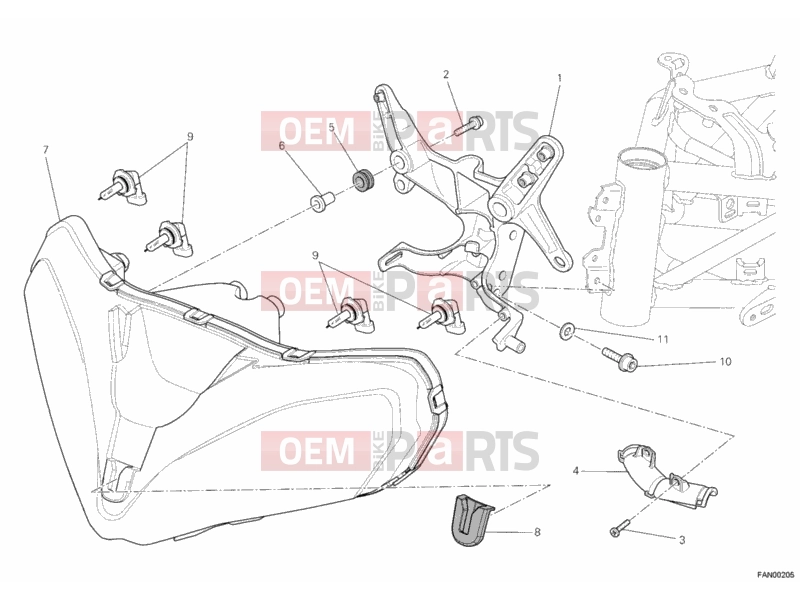 DUCATI 2011 Multistrada 1200 HEADLIGHT » LIGHTING SYSTEM
