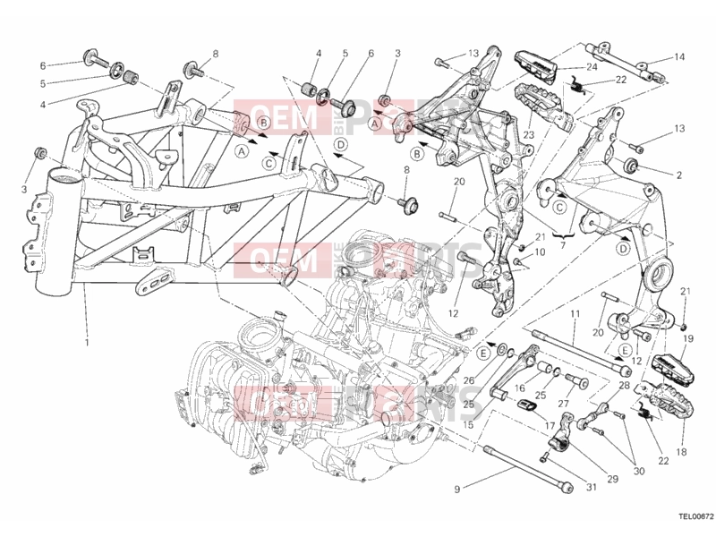DUCATI 2010 Multistrada 1200 ABS FRAME » FRAME