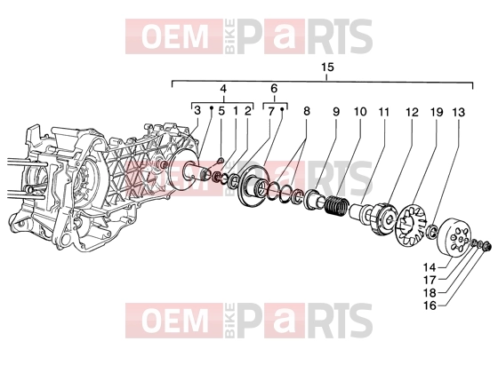 PIAGGIO Engine » Driven pulley