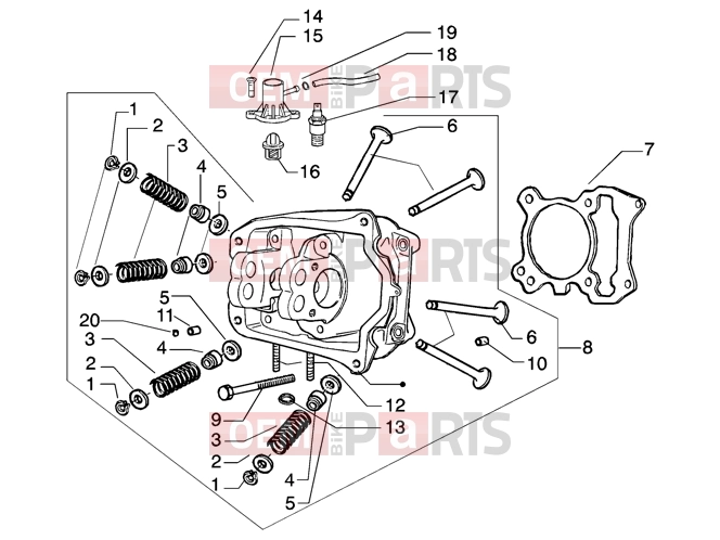 PIAGGIO Engine » Head-valves