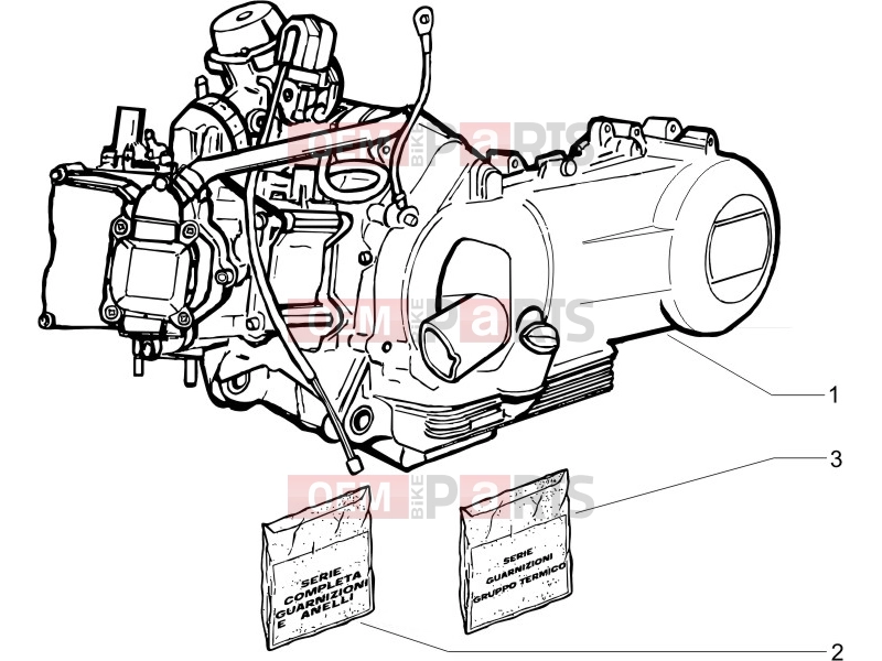 PIAGGIO Beverly 250 Engine » Engine, assembly