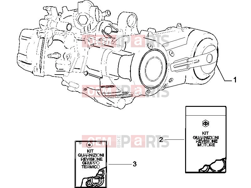 PIAGGIO BV 500 ( USA / CA ) Engine » Engine, assembly