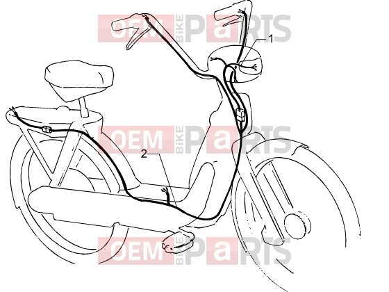 Electrical system » Cable harness - Piaggio Ciao