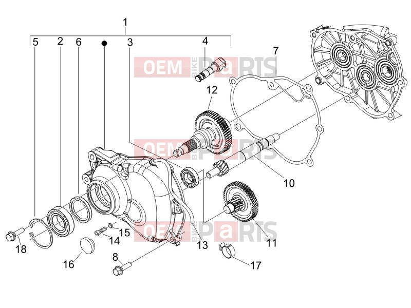 Engine » Reduction unit - Piaggio Fly 150 2012