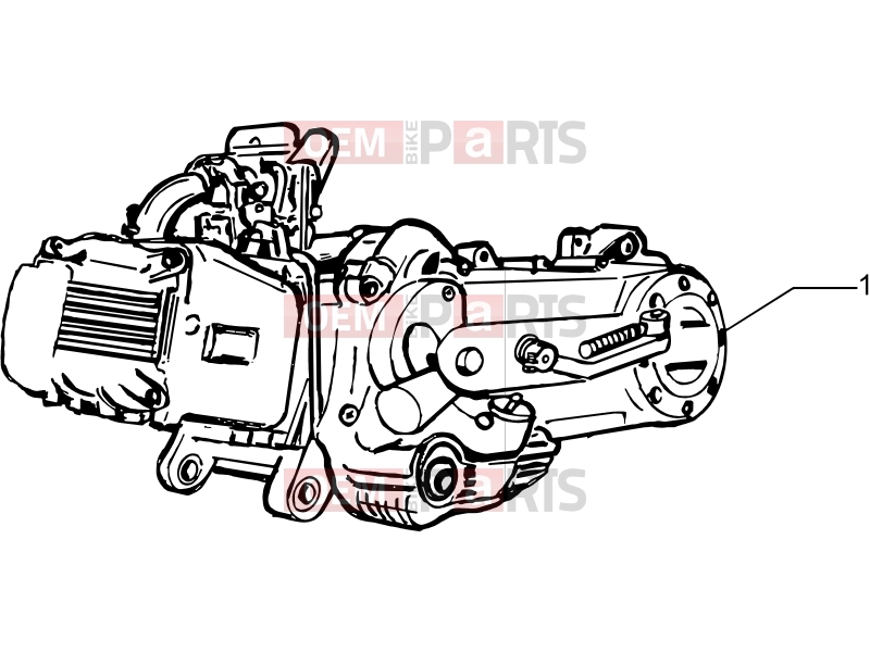 PIAGGIO Fly 50 4T Engine » Engine, assembly