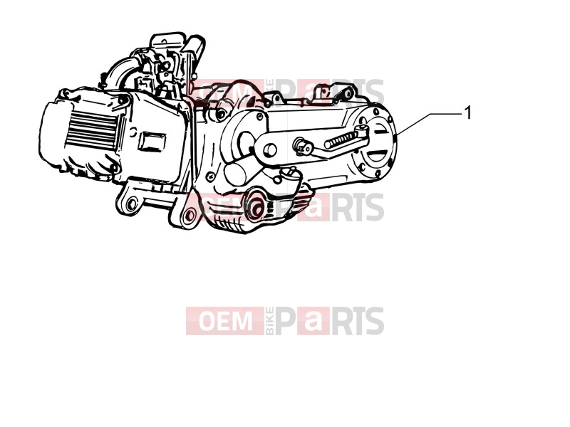 Engine » Engine, assembly - Piaggio Fly 50 4T 2010