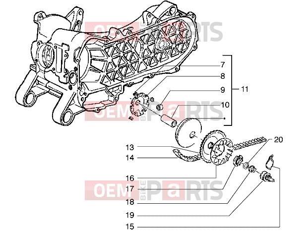 PIAGGIO Engine » Driving pulley
