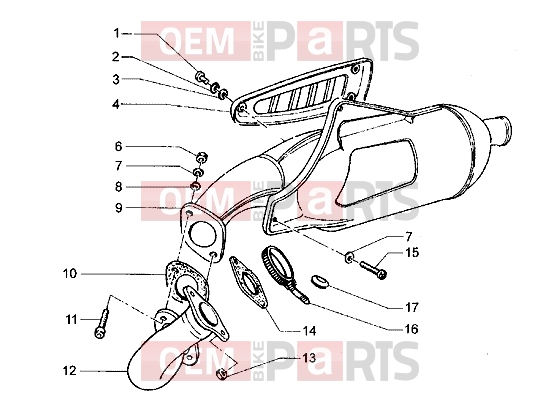 Engine » Silencer - Piaggio Hexagon LX