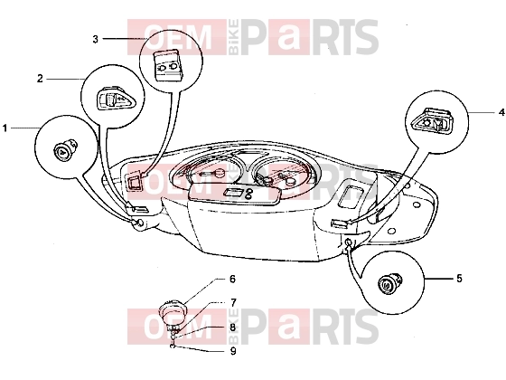 Electrical system » Electrical devices - Piaggio Hexagon LXT