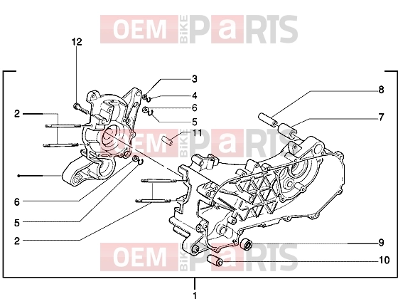 PIAGGIO Engine » Crankcase