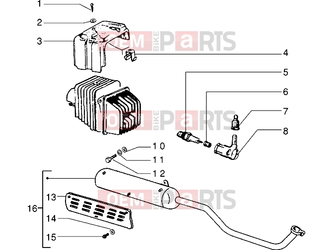 PIAGGIO Engine » Silencer-Baffle
