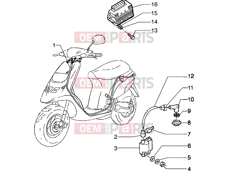 PIAGGIO Electrical system » Electrical devices