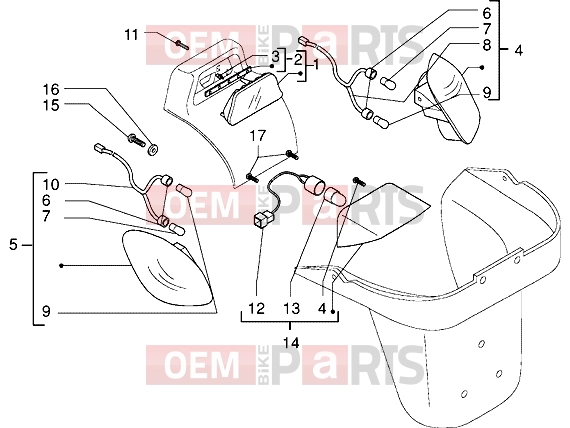 PIAGGIO Electrical system » Tail lamp