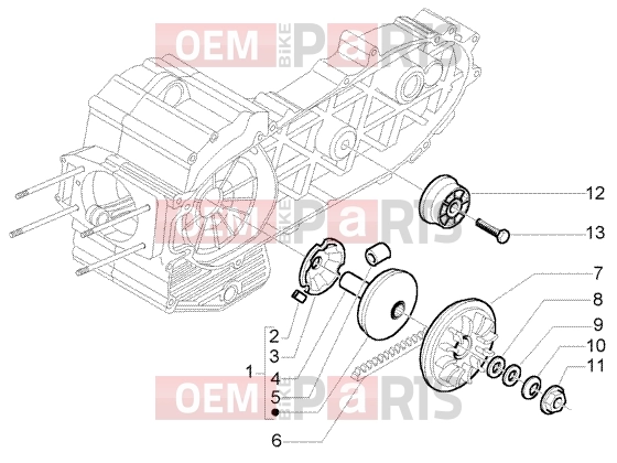 Engine » Driving Pulley - Piaggio X9 500 Evolution (USA)