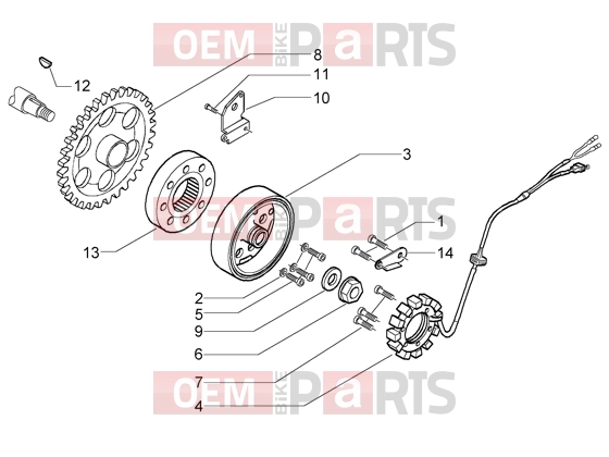PIAGGIO Engine » Flywheel magneto