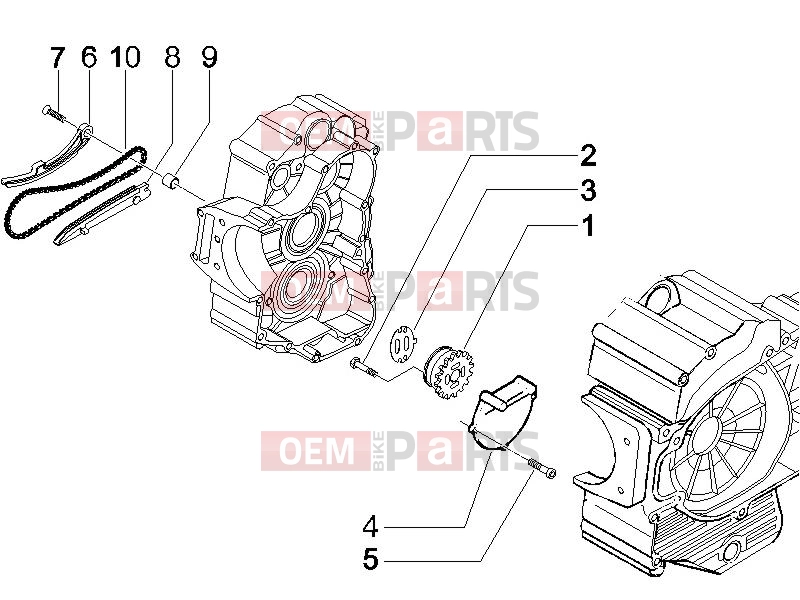 Engine » Oil pump - Piaggio X9 500 Evolution 2006