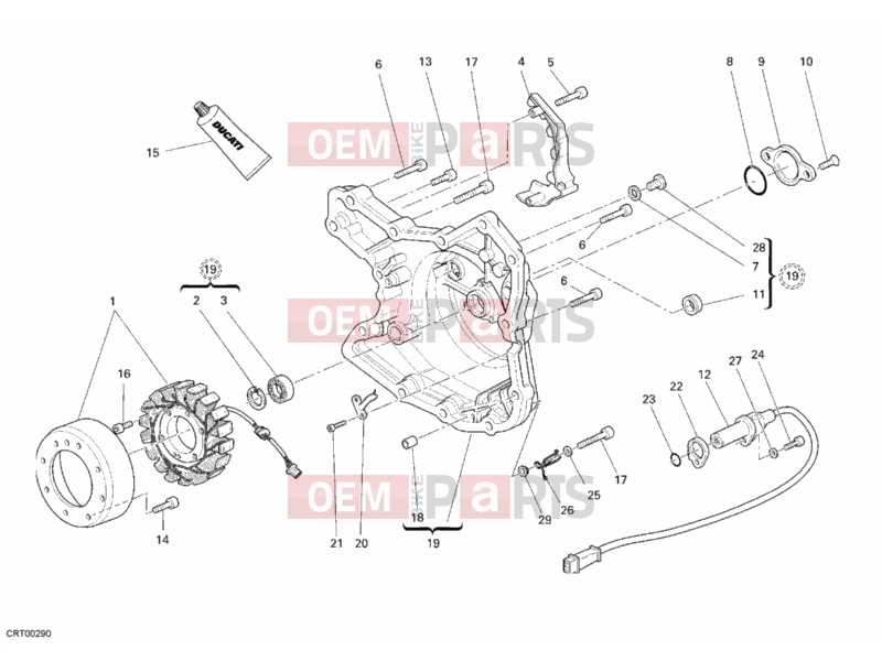 DUCATI 2008 Multistrada 1100 GENERATOR COVER » IGNITION SYSTEM