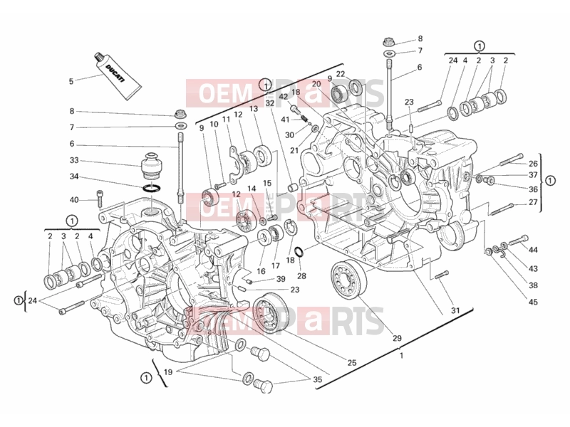 DUCATI 2008 Monster 695 CRANKCASE » ENGINE CASE