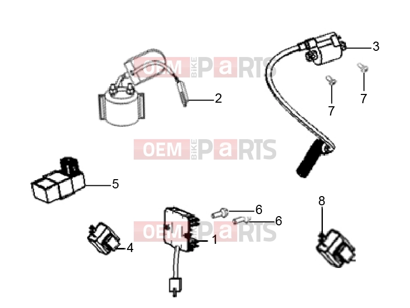 Frame » Electrical systems - Derbi STX 150 2018