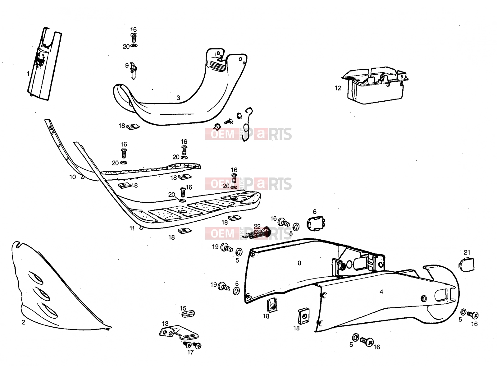 Tables » Frame - Derbi Variant Start-Stop 50 2000