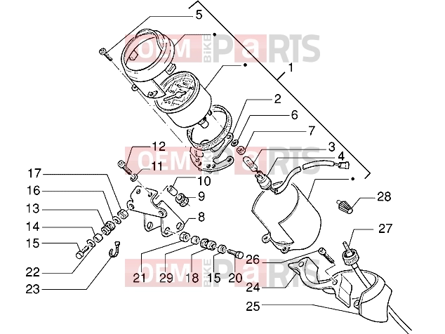 Handlebars » Speedometer - Gilera Eaglet