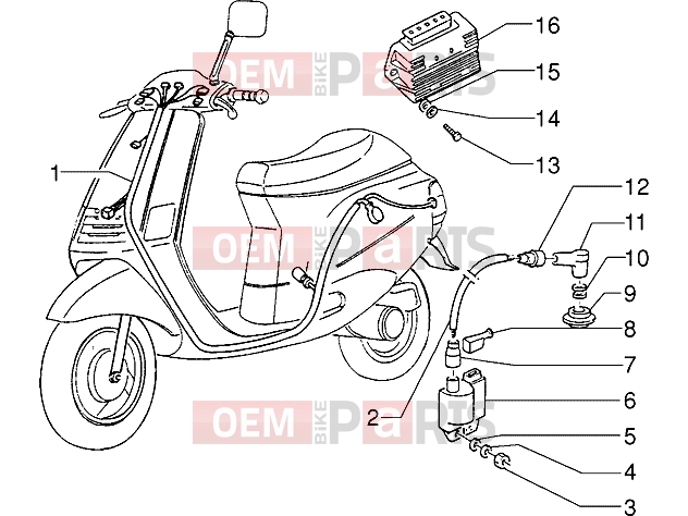 Electrical system » Electrical devices - Gilera Easy Moving