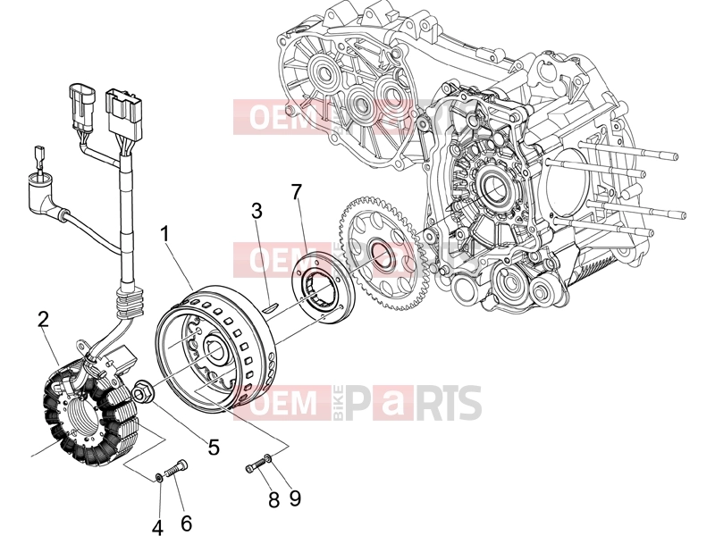 gilera 2012 Fuoco 500 Engine » Flywheel magneto
