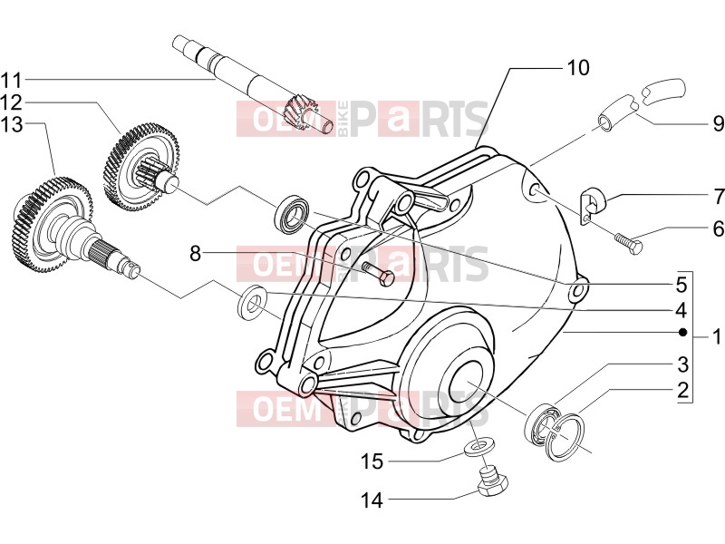 gilera 2014 Fuoco 500 Engine » Reduction unit
