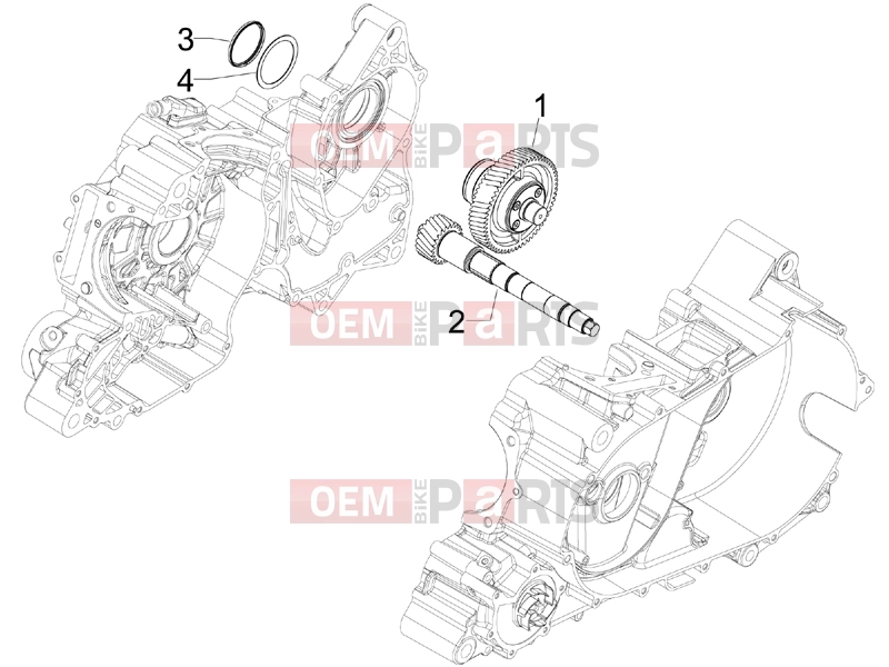 Engine » Reduction unit - Gilera GP 800 2009