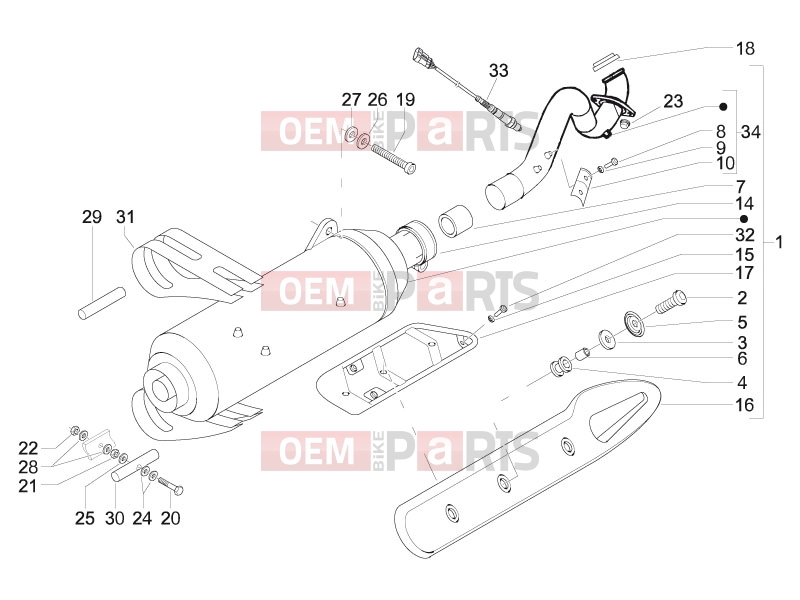 gilera 2010 Nexus 500 Engine » Silencer