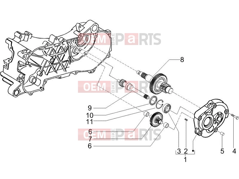 gilera 2005 Runner 50 SP Engine » Reduction unit