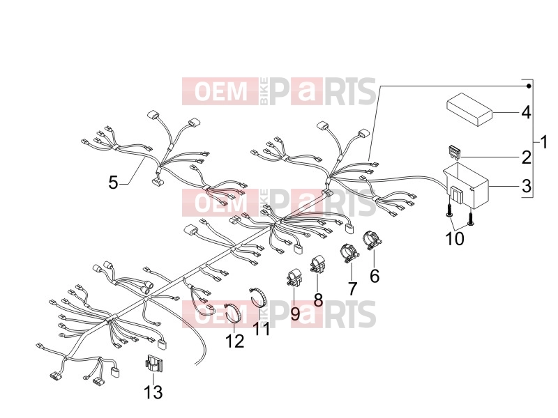 gilera 2012 Runner 125 ST 4T Electrical system » Main cable harness