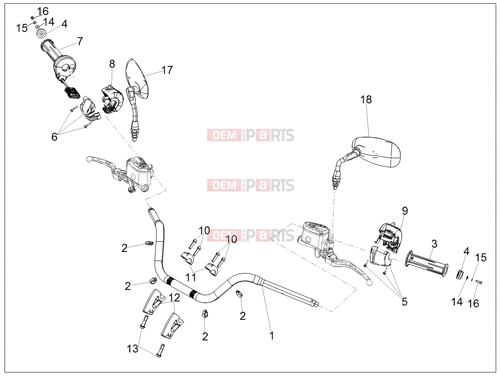 Handlebar - Controls » Handlebar - Controls - Motoguzzi Eldorado 1400 ABS 2019