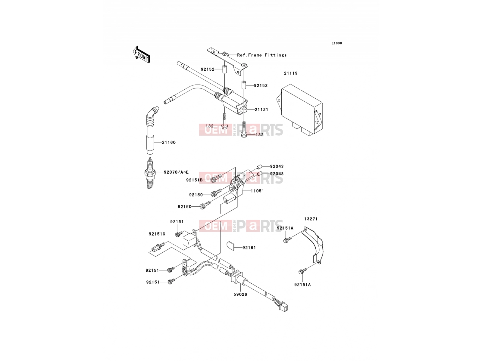 Ignition System - Kawasaki W650 (EJ650-C5) 2003