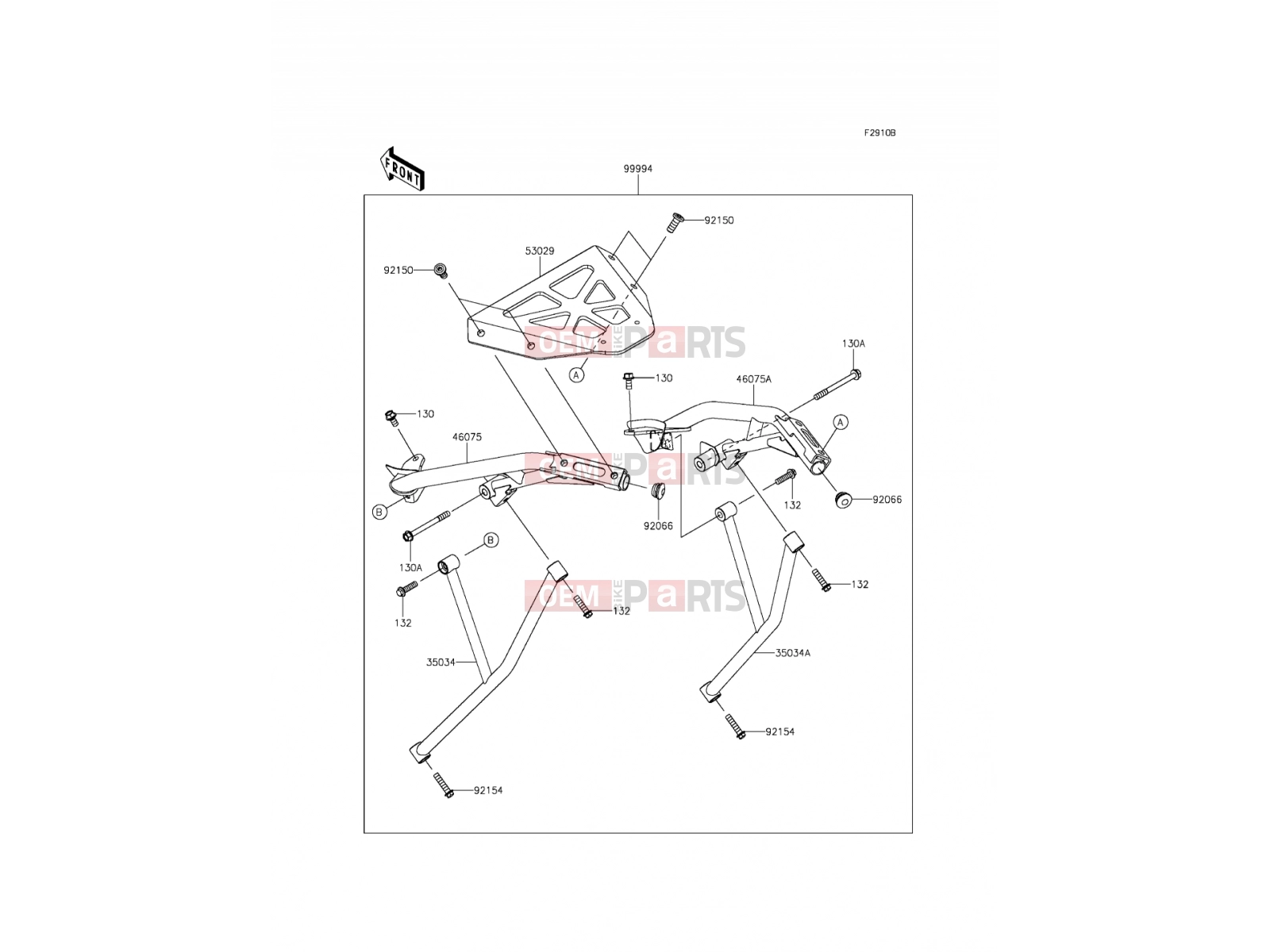 Accessory(Topcase Bracket) - Kawasaki ER-6f ABS (EX650FCF) 2012