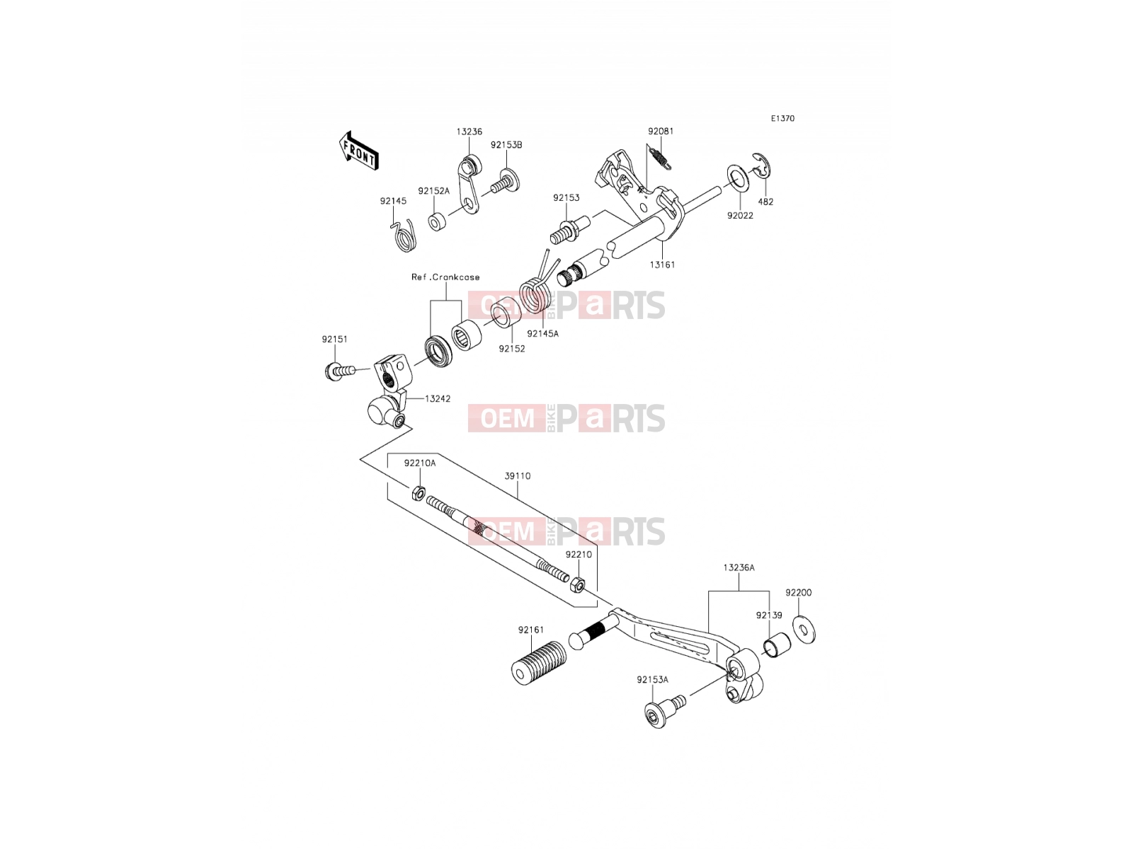 KAWASAKI 2013 Gear Change Mechanism