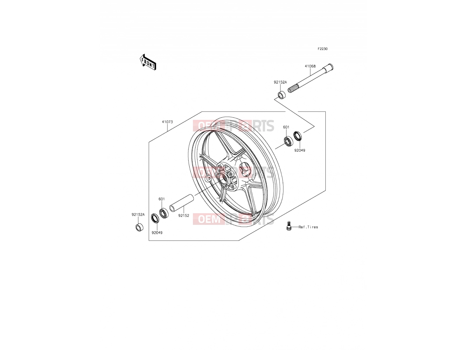 KAWASAKI 2013 Front Hub