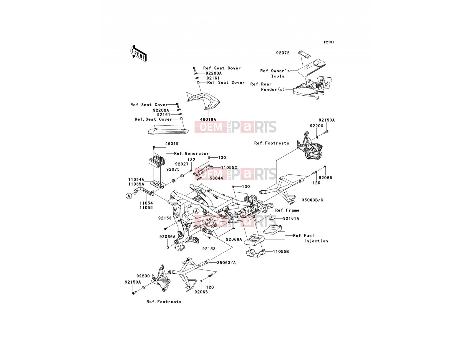 KAWASAKI 2014 Frame Fittings
