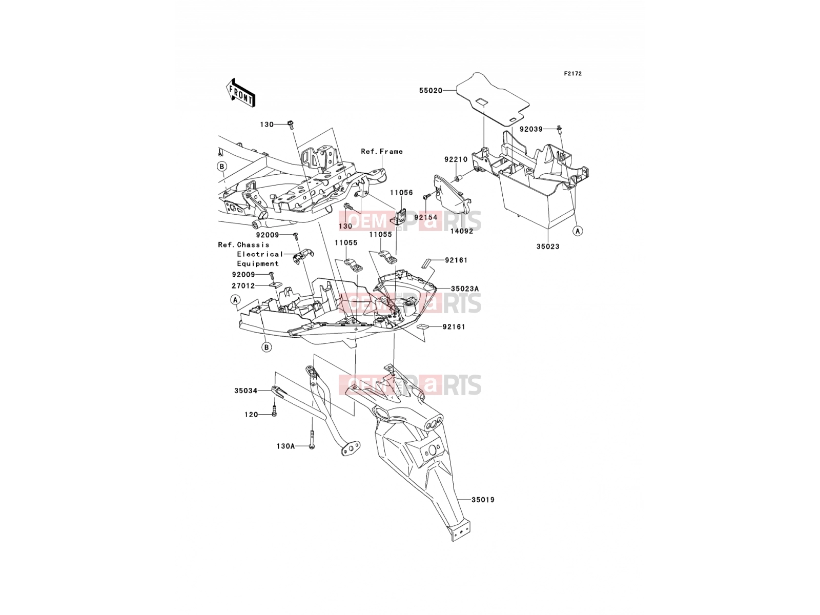 KAWASAKI 2014 Rear Fender(s)
