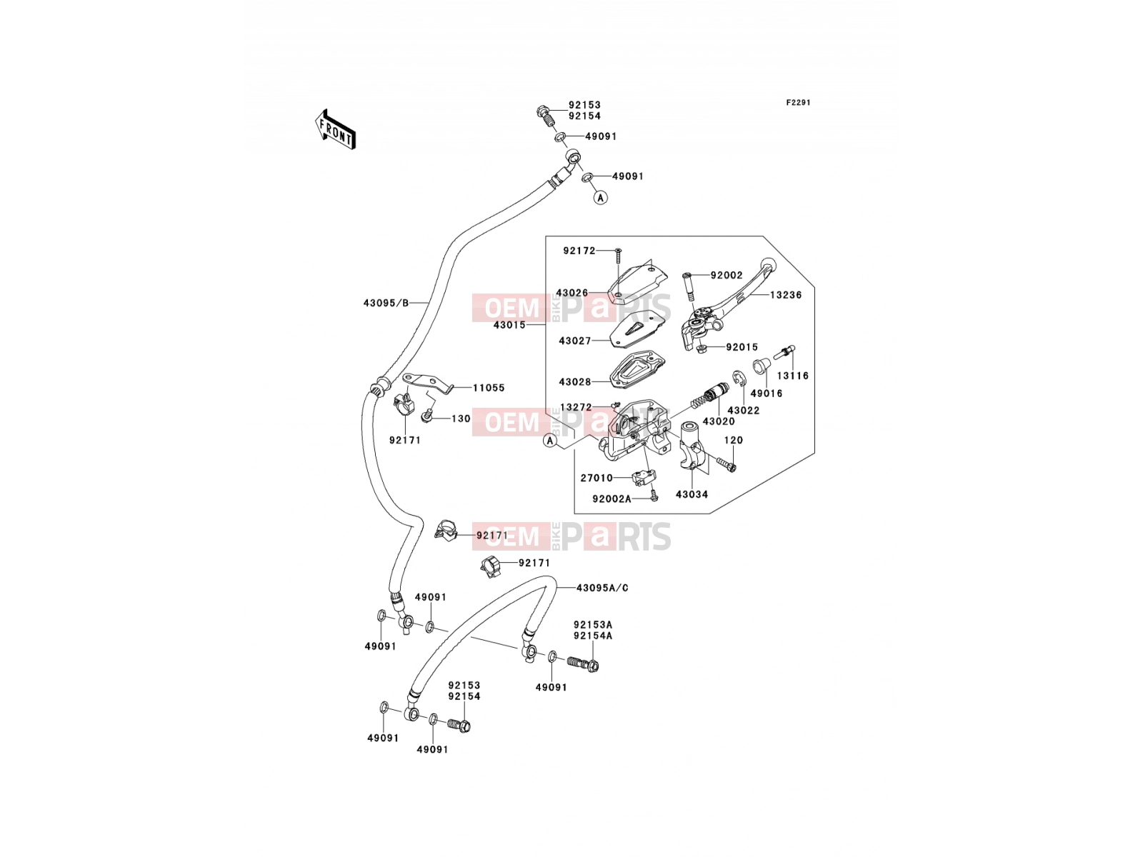 KAWASAKI 2014 Front Master Cylinder