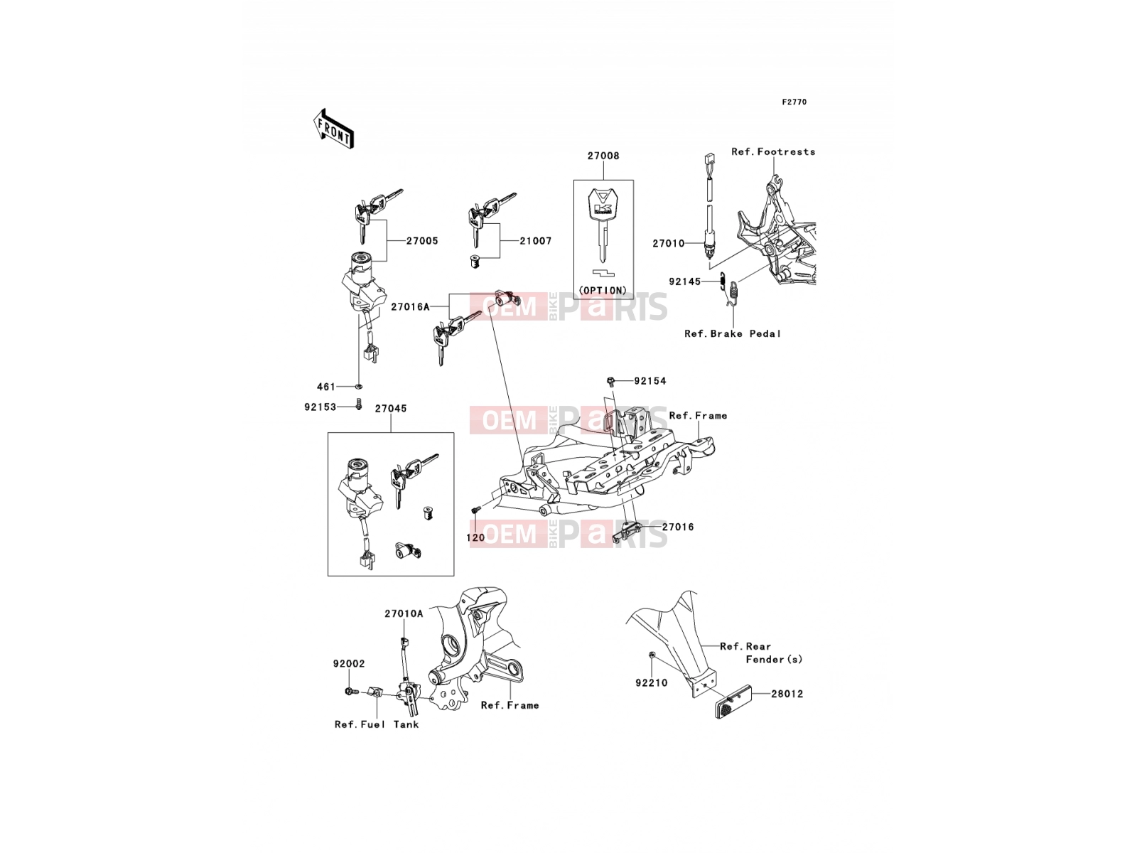 KAWASAKI 2014 Ignition Switch