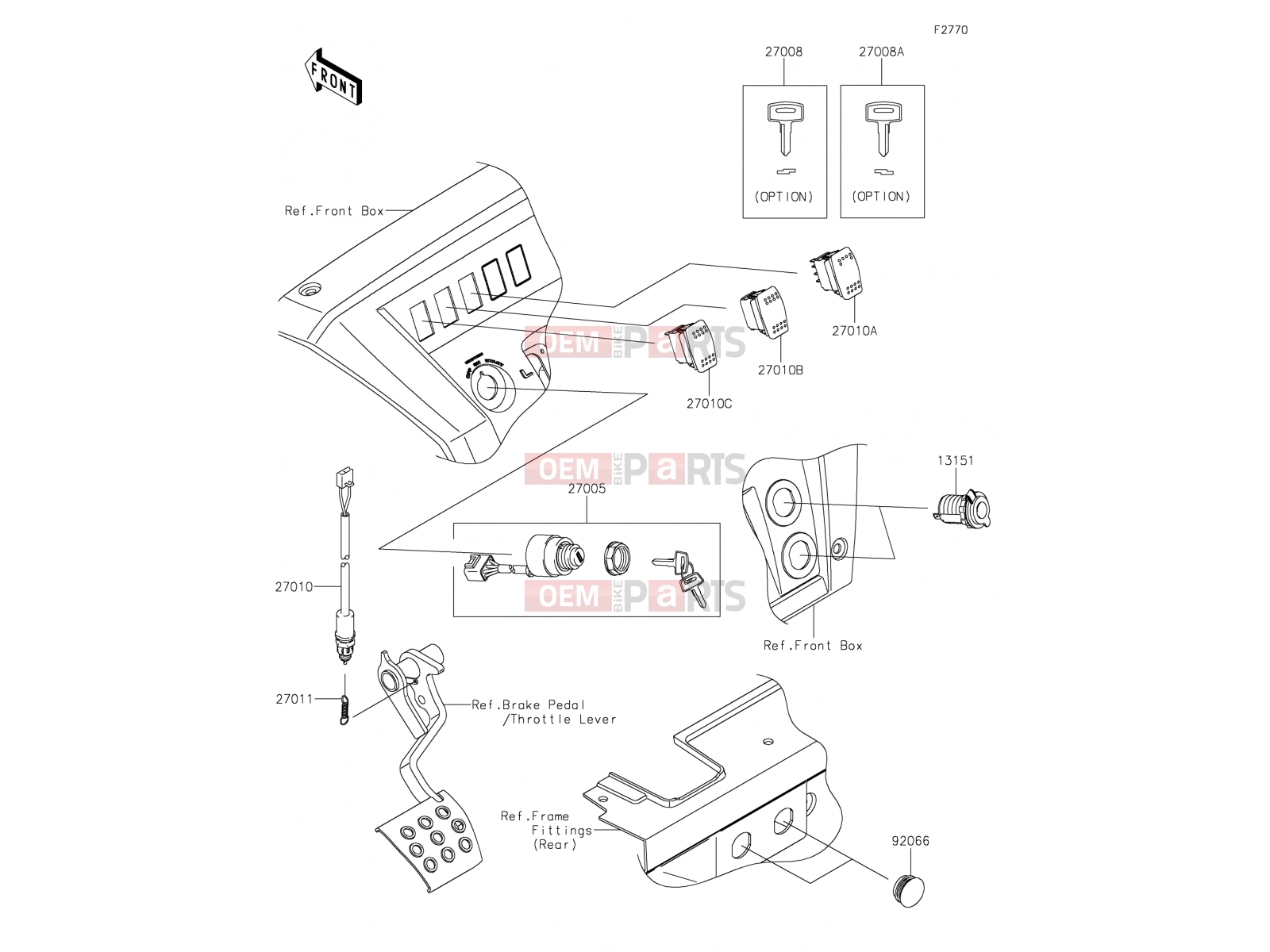 Ignition Switch - Kawasaki MULE PRO-DXT (KAF1000AHF) 2017