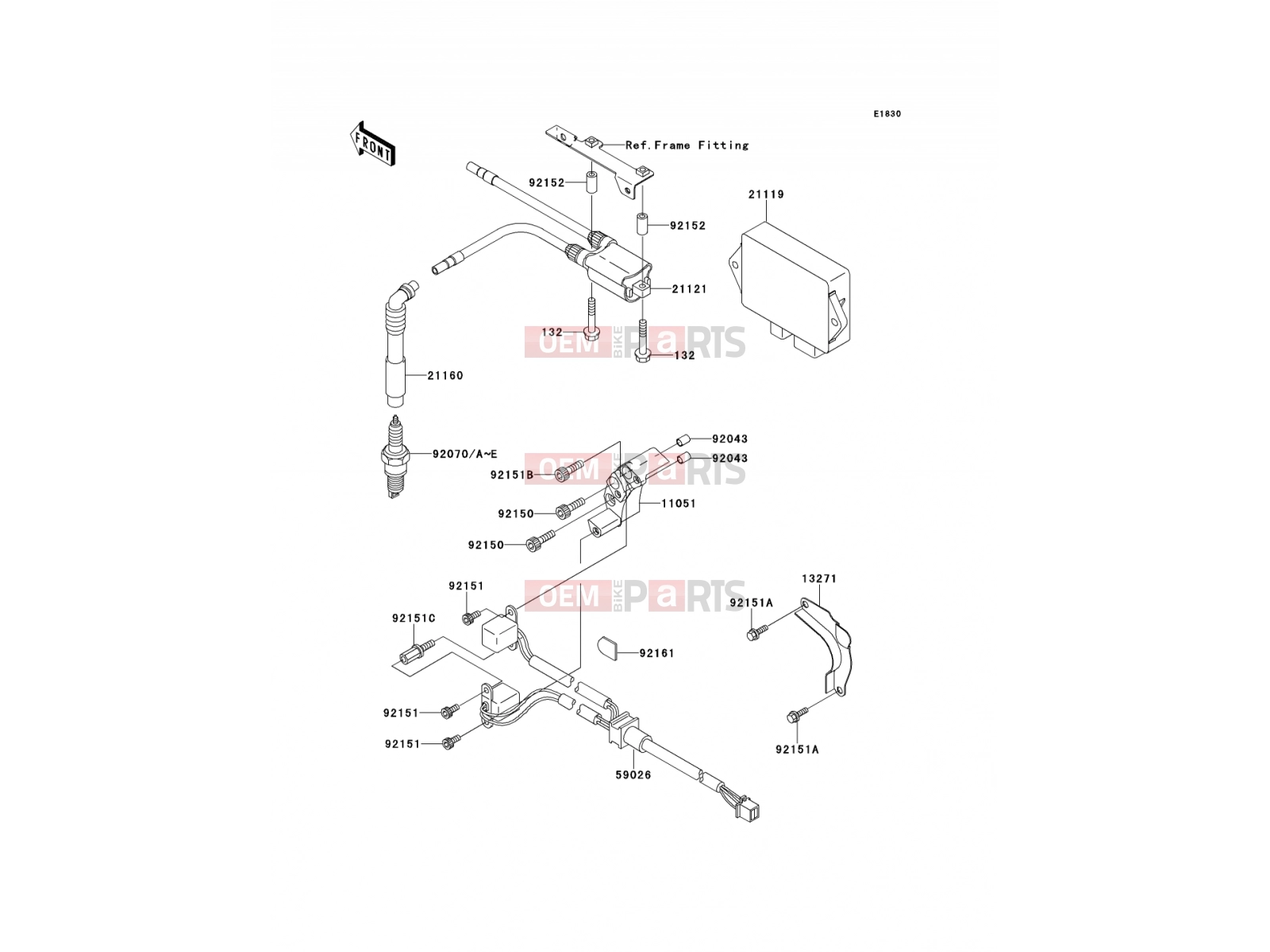Ignition System - Kawasaki W650 (EJ650-A4) 2002