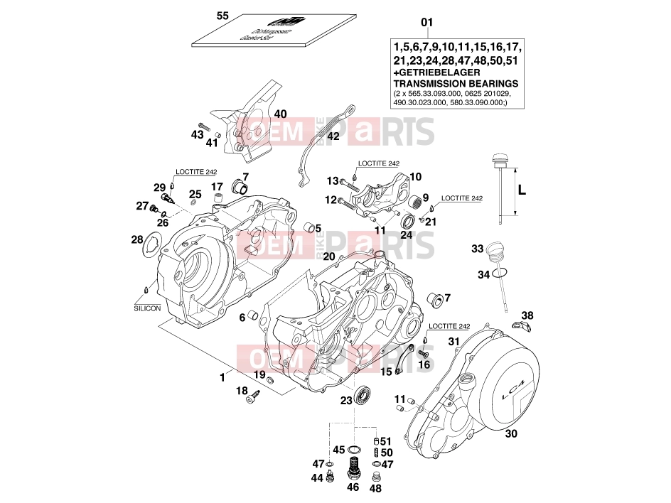 ENGINE CASE|Engine|30 - KTM 640 LC-E (976006) [AU] 2000