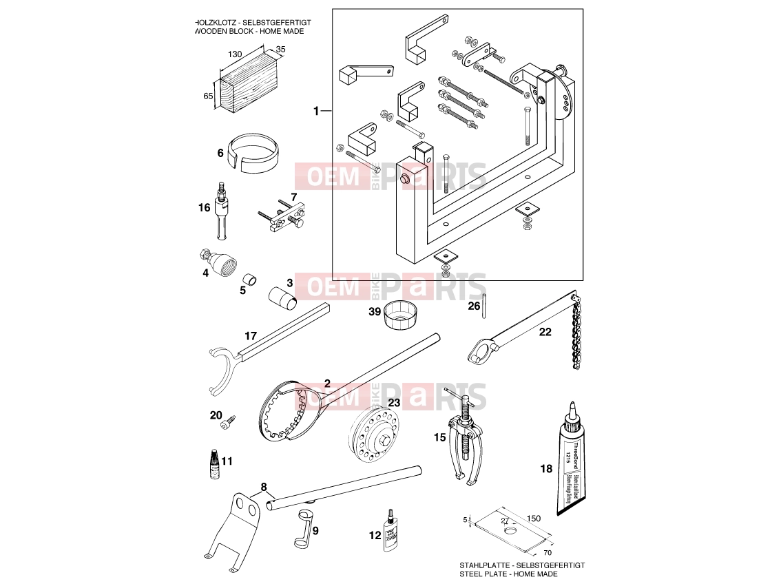 Special tools (engine)|Engine|29 - KTM 400 LC4-E (937506) [US] 2000