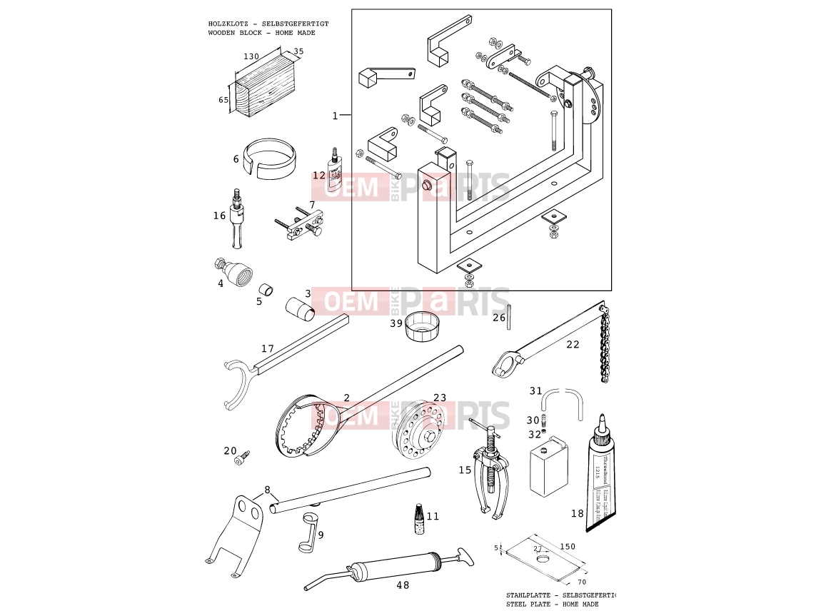 Special tools (engine)|Engine|29 - KTM 400 LC4-E (932606) [EU] 2000