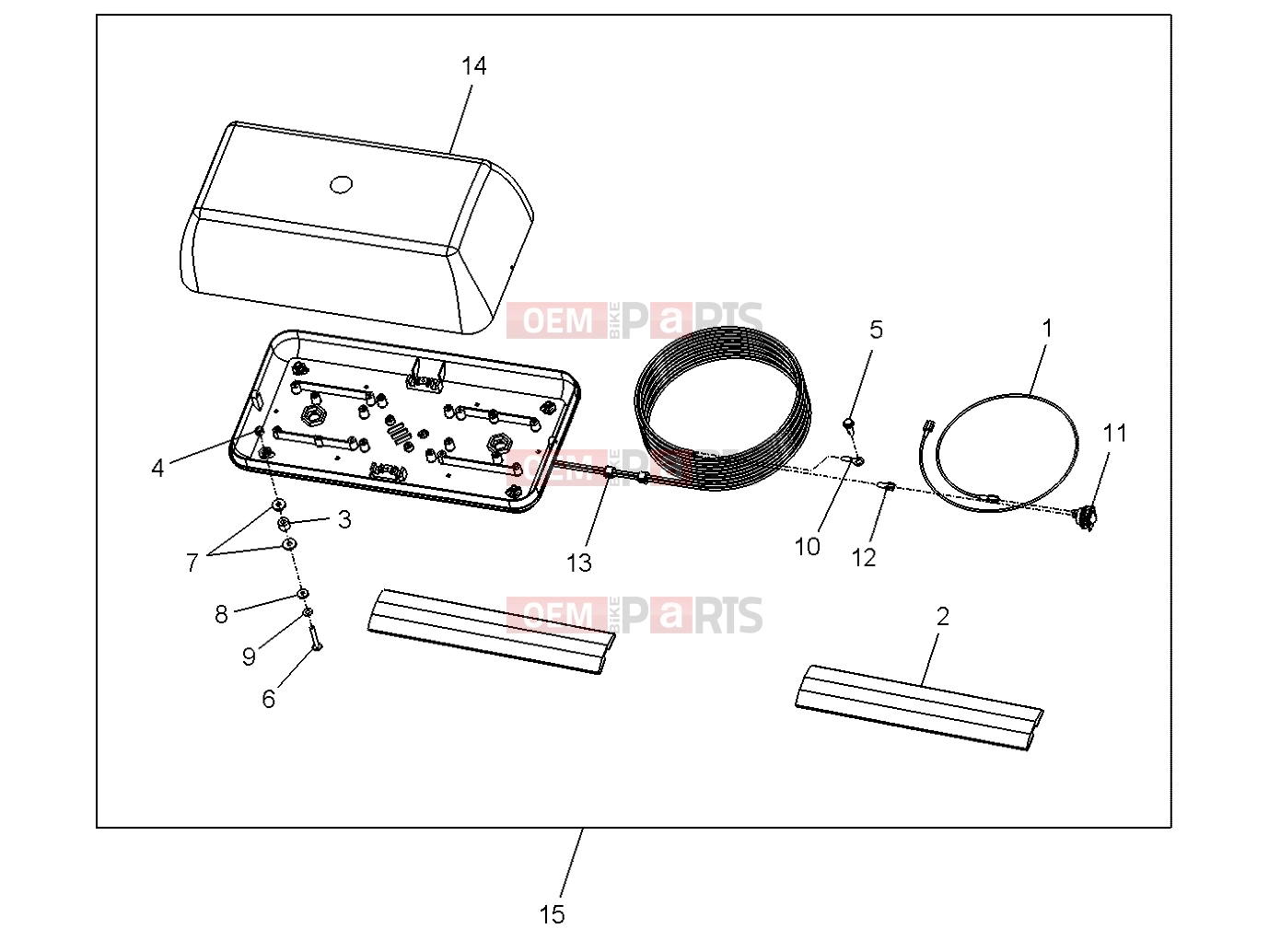 ELECTRICAL | ELECTRICAL, OPTIONS, LIGHTBAR, AERO DUAL HALOGEN, BLUE - e2/e4/e6/eS/eL/eLXD (49GEMOPTIONS11LIGHTBARE2) - Polaris GEM - e2/e4/e6/eS/eL/eLXD 2011